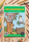 OZ Kids Colouring Kit cover - Wild Australia Australian Animals Colouring Book