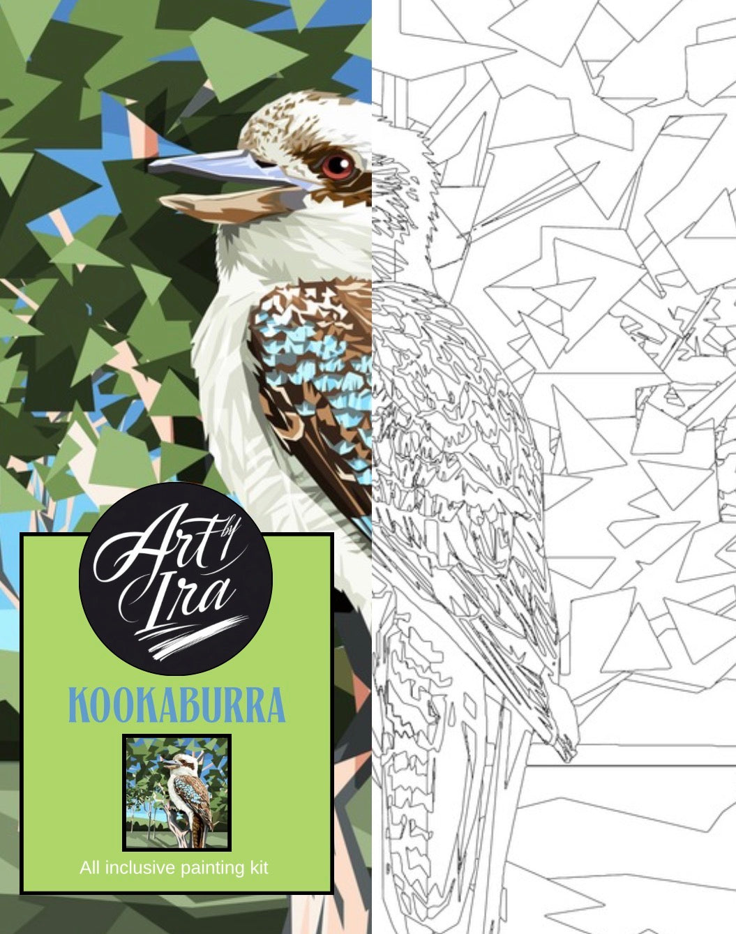 Kookaburra painting kit