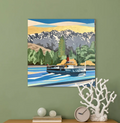 Lady of the Lake – original acrylic painting of the TSS Earnslaw on Lake Whakatipu by Ira Mitchell