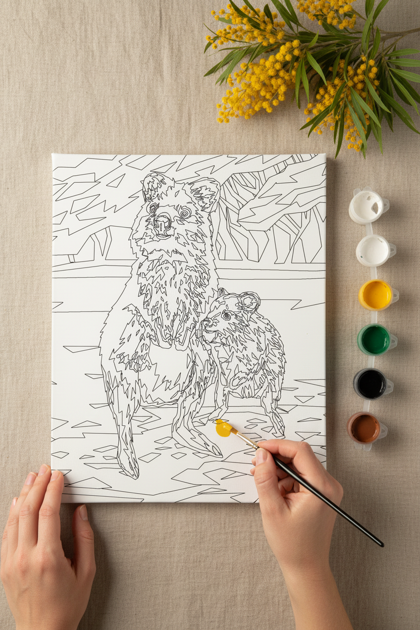 Quokka & Joey painting kit